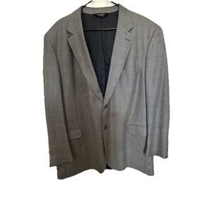 JOS. A. BANKS Plaid Men’s Suit Jacket Silk & Wool Blend Size L 48